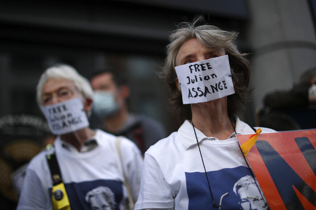 APTOPIX Belgium Assange